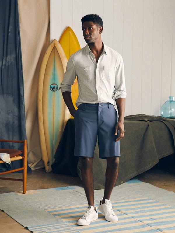 Faherty All Day™ Short 1.0 (9") - Dark Blue Nights Men's Bottoms