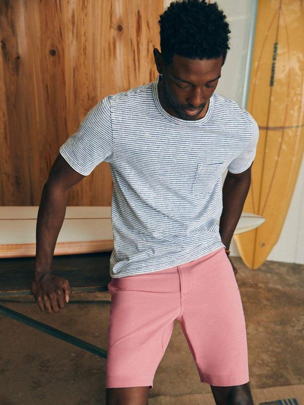 Faherty All Day™ Short 1.0 (9") - Faded Flag Men's Bottoms