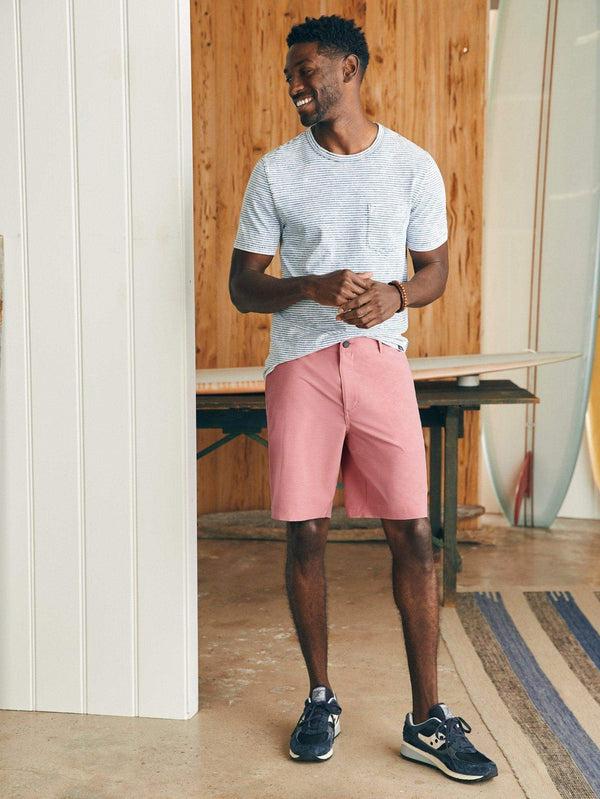 Faherty All Day™ Short 1.0 (9") - Faded Flag Men's Bottoms