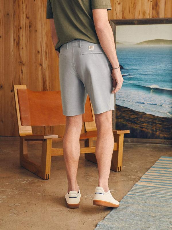 Faherty All Day™ Short 1.0 (9") - Ice Grey Men's Bottoms