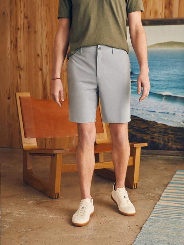 faherty All Day™ Short 1.0 (9") - Ice Grey Men's Bottoms