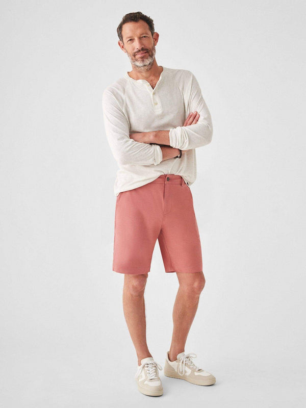 Faherty All Day™ Short 1.0 (9" Inseam) - Sunrose Men's Bottoms