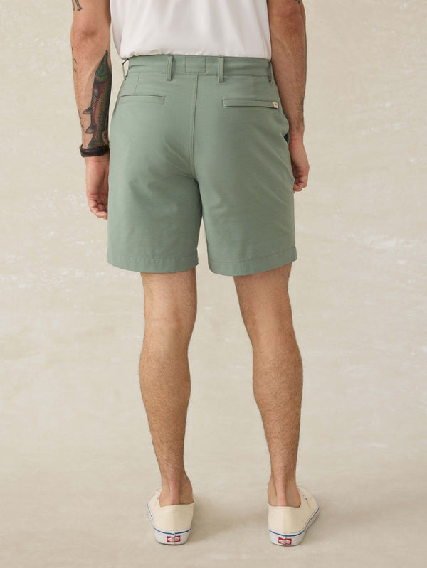 Faherty All Day™ Short 2.0 (7") - Trail Olive Men's Bottoms