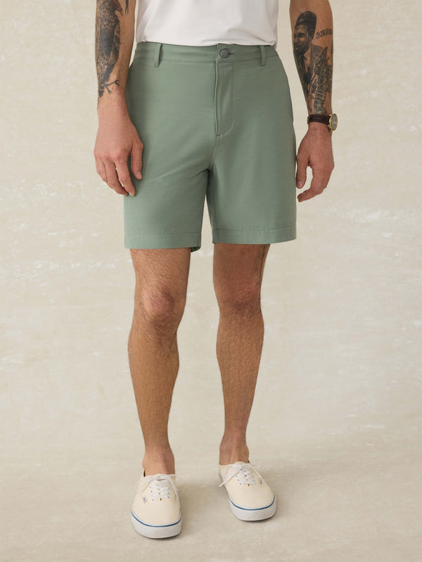 faherty All Day™ Short 2.0 (7") - Trail Olive Men's Bottoms