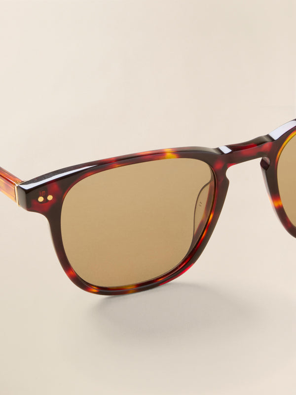 Faherty August Sunglasses - Rosewood Tortoise Unisex Sunglasses