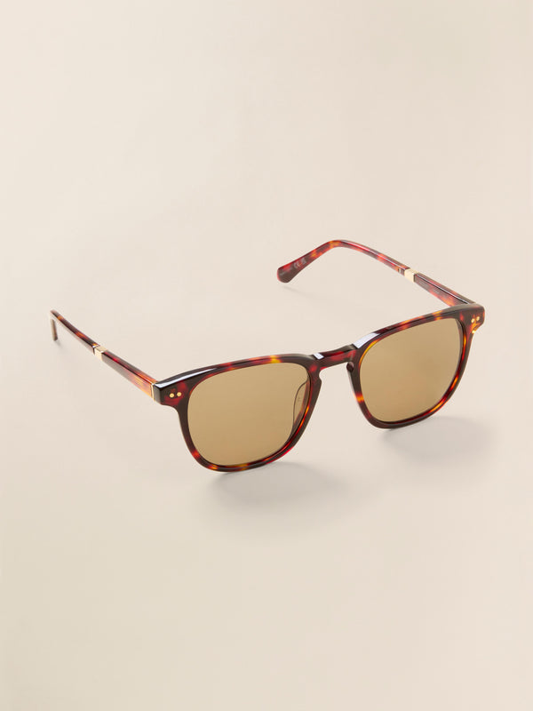 faherty August Sunglasses - Rosewood Tortoise Unisex Sunglasses