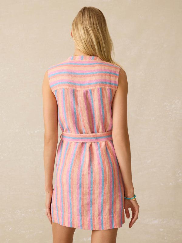Faherty Avalon Dress - Cabana Multi Stripe Women's Dresses