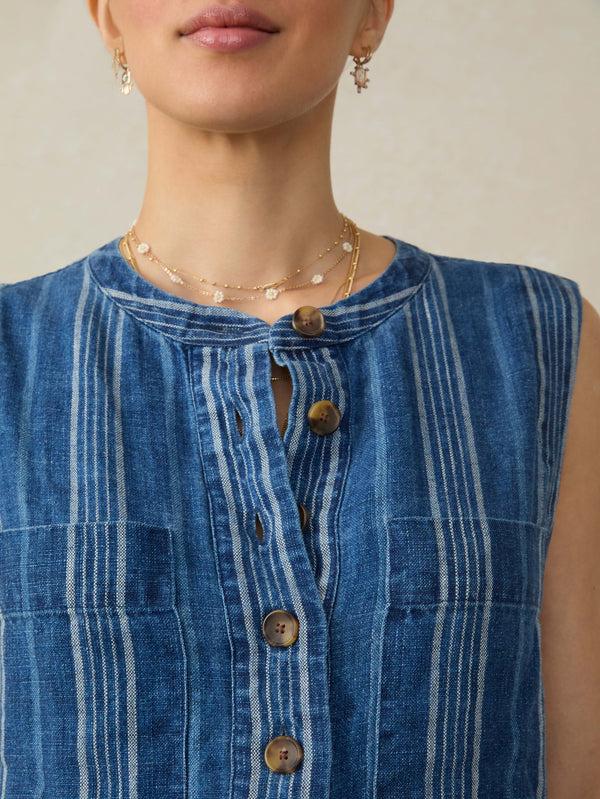 Faherty Avalon Dress - Dockside Stripe Women's Dresses