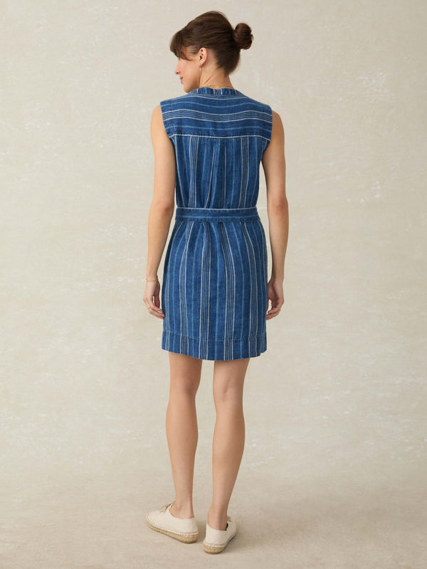 Faherty Avalon Dress - Dockside Stripe Women's Dresses