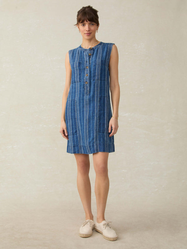 Faherty Avalon Dress - Dockside Stripe Women's Dresses