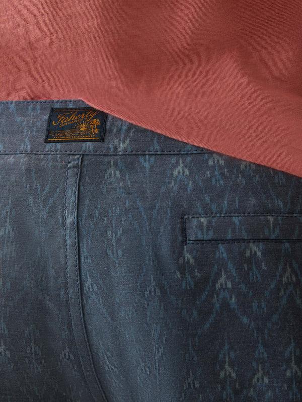 Faherty Biarritz Boardshort - Atlantic Waves Ikat Men's Swim