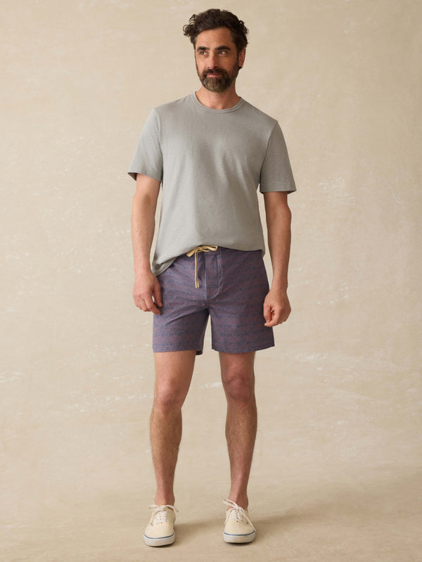 Faherty Biarritz Boardshort - Dusk Rose Medallion Men's Swim