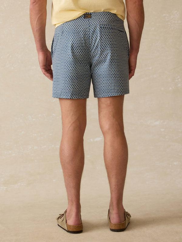 Faherty Biarritz Boardshort - Fishscale Redux Men's Swim