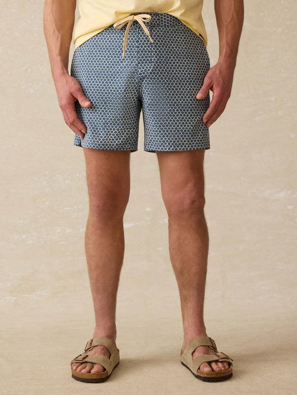 faherty Biarritz Boardshort - Fishscale Redux Men's Swim