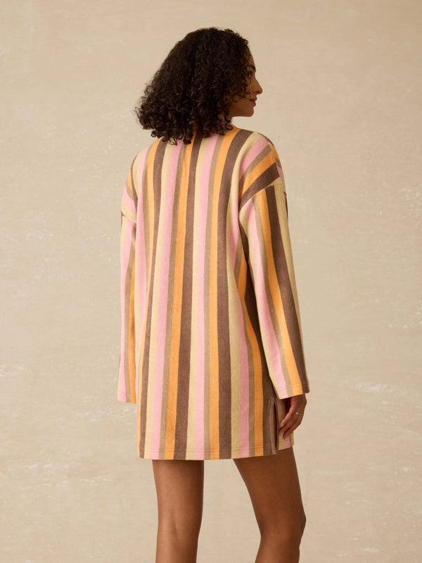 Faherty Cabana Towel Terry Mini Dress - Sun Kissed Stripe Women's Dresses