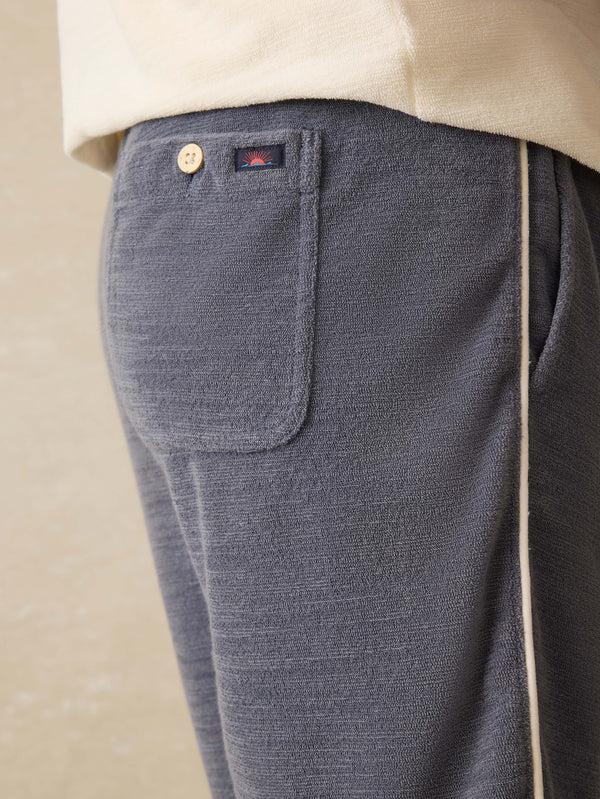 Faherty Cabana Towel Terry Sweatshort - Eastern Storm Men's Bottoms