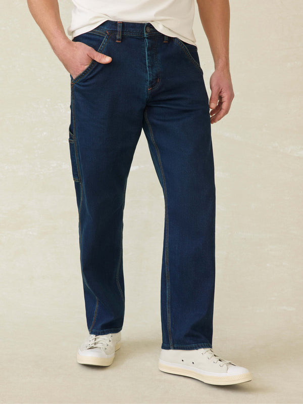 faherty Carpenter Denim - Shoreblue Wash Men's Bottoms