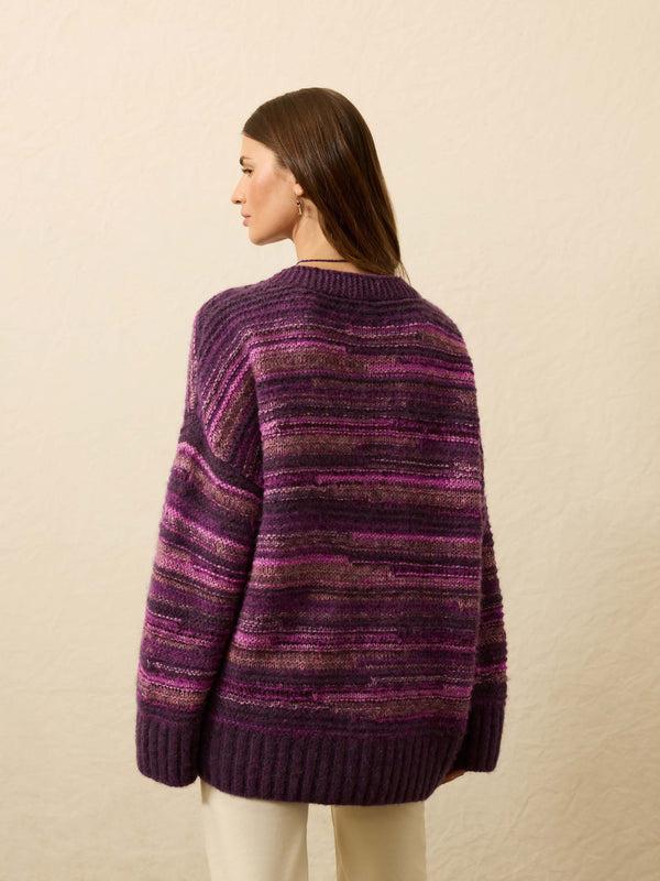 Faherty Cliffwalk Cardigan - Rose Dye Vines Women's Sweaters