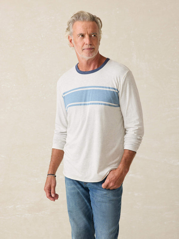 faherty Cloud™ Reversible Crew - Ivory Heather Men's Hoodies u0026 Pullovers