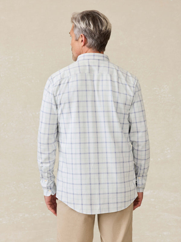 Faherty Coastline Knit Shirt - Hidden Lake Plaid Men's Button Ups