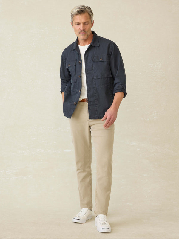 Faherty Commander Shirt Jacket - Washed Charcoal Men's Outerwear