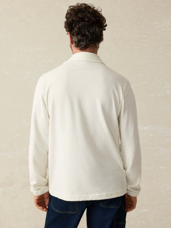 Faherty Corduroy Coaches Jacket - Stone Men's Outerwear