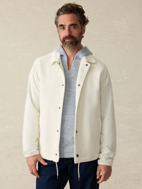 faherty Corduroy Coaches Jacket - Stone Men's Outerwear