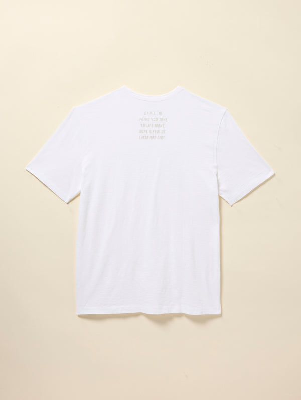 Faherty DIRT Sunwashed Regenerative Cotton Tee - White Men's Knits