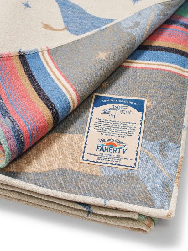 Faherty Doug Good Feather Adirondack Blanket - Ivory Buffalo Unisex Blankets