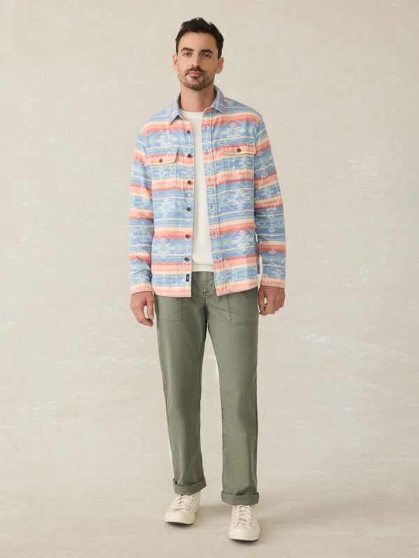 Faherty Doug Good Feather Canyon Overshirt - Dusk Star Glow Men's Button Ups