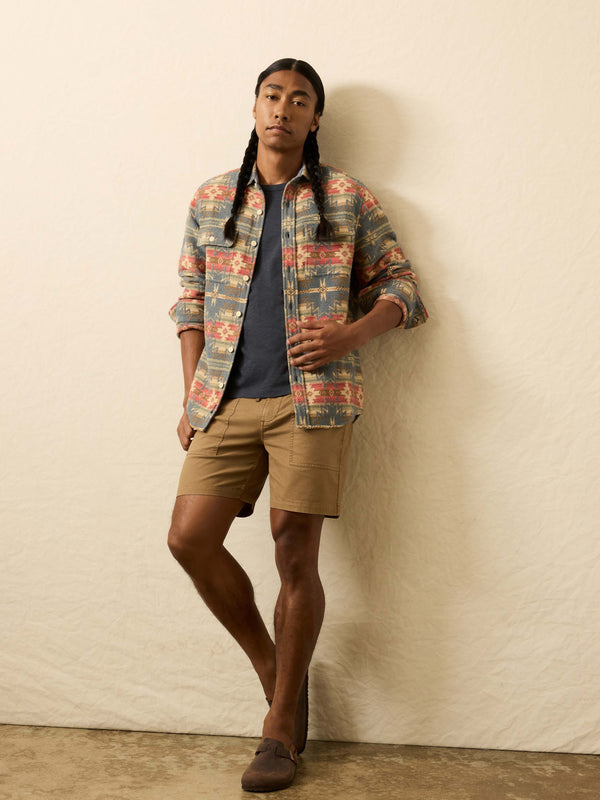 Faherty Doug Good Feather Canyon Overshirt - Fall Harvest Men's Button Ups