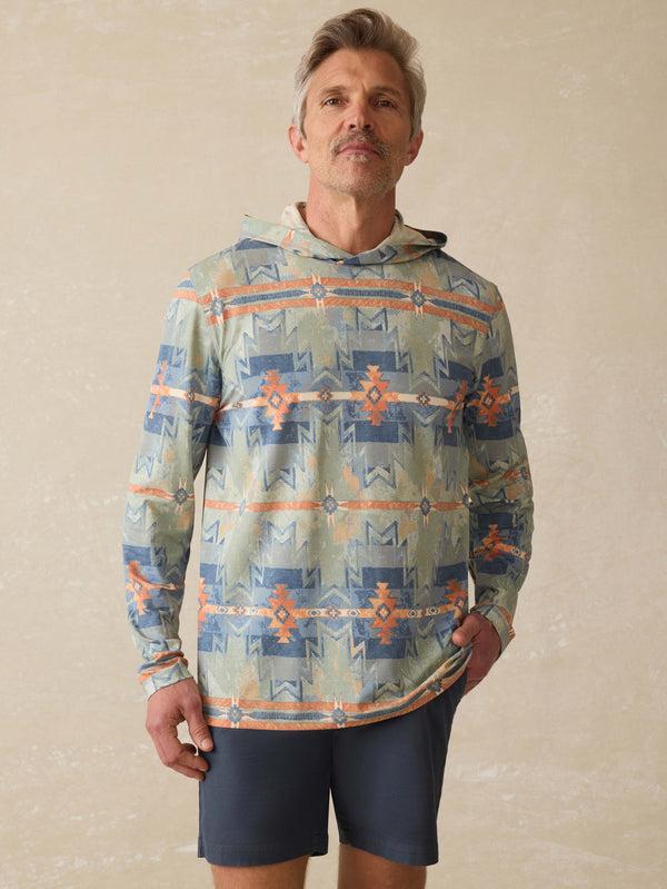 faherty Doug Good Feather Shorelite UPF Hoodie - Daybreak Star Nation Men's Hoodies u0026 Pullovers