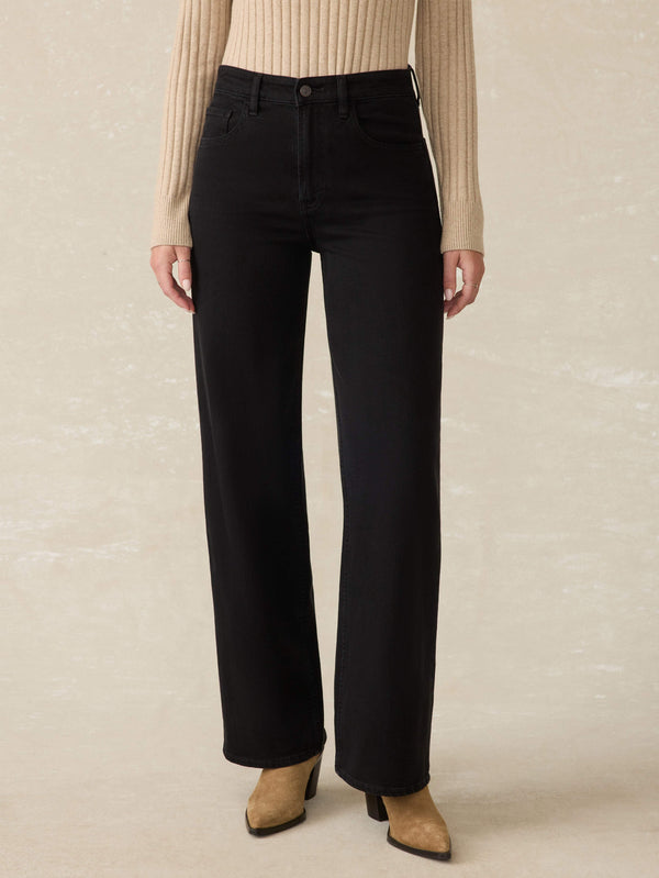 faherty Dream Jean Wide Leg - Nocturne Wash Women's Bottoms