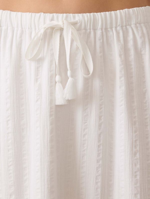 Faherty Dune Cotton Gauze Rees Skirt - White Women's Bottoms
