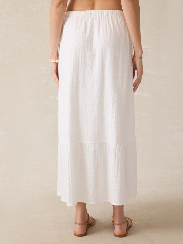 Faherty Dune Cotton Gauze Rees Skirt - White Women's Bottoms