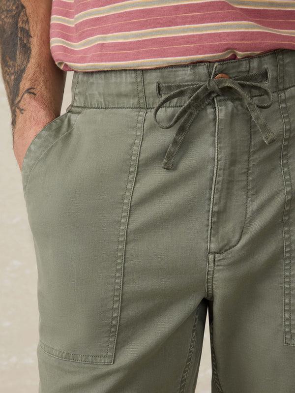 Faherty Dune Utility Pant - Desert Olive Men's Bottoms