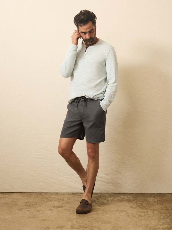Faherty Dune Utility Short - Graphite Tide Men's Bottoms