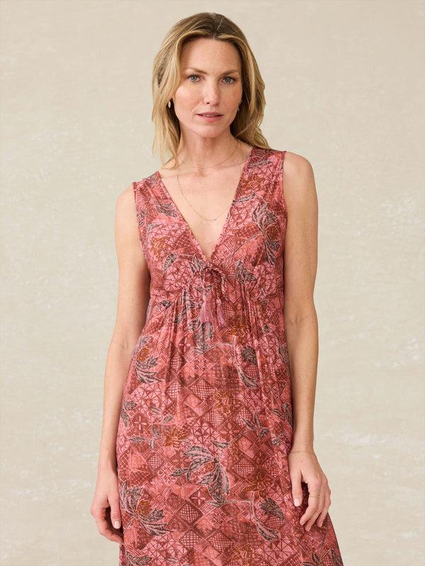 Faherty Eden Dress - Island Breeze Floral Women's Dresses