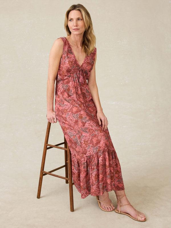 Faherty Eden Dress - Island Breeze Floral Women's Dresses