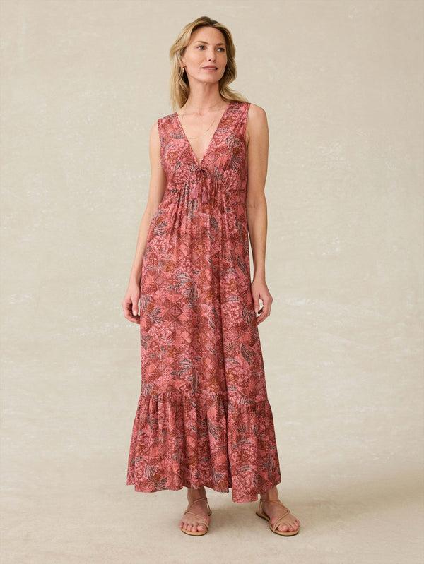 faherty Eden Dress - Island Breeze Floral Women's Dresses