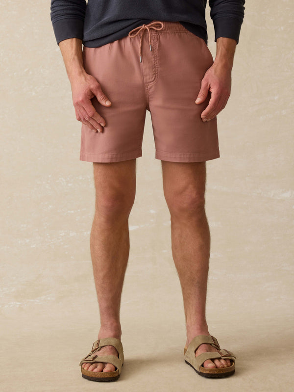 faherty Essential Drawstring Short - Cedar Rose Men's Bottoms