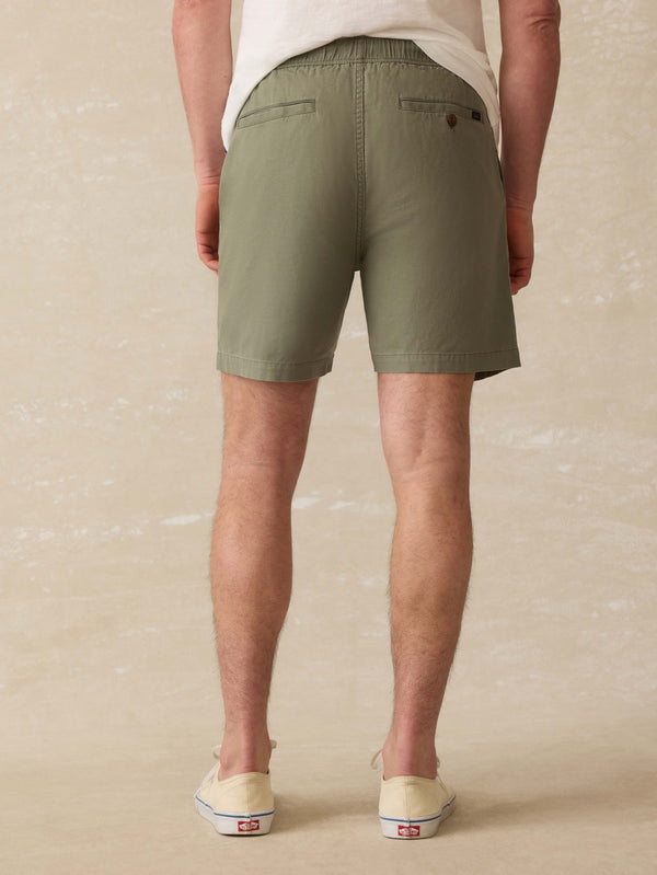 Faherty Essential Drawstring Short - Desert Olive Men's Bottoms