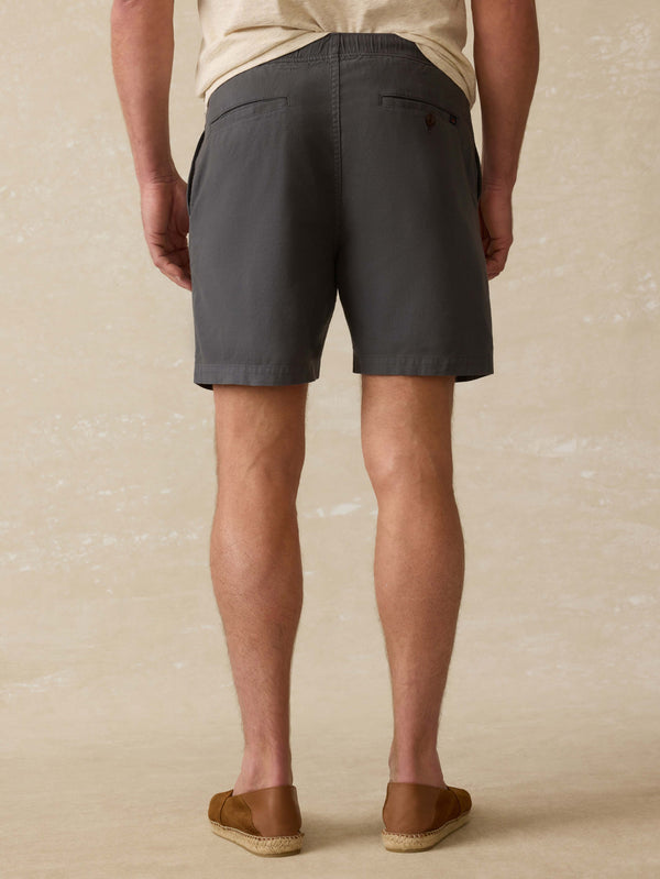 Faherty Essential Drawstring Short - Graphite Tide Men's Bottoms