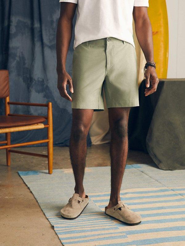 faherty All Day™ Short 1.0 (7") - Olive Men's Bottoms