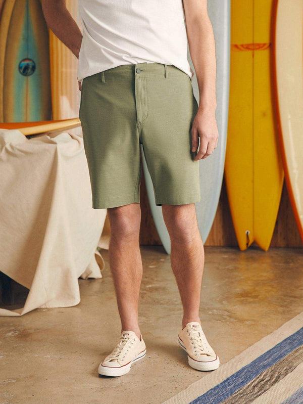 faherty All Day™ Short 1.0 (9") - Olive Men's Bottoms