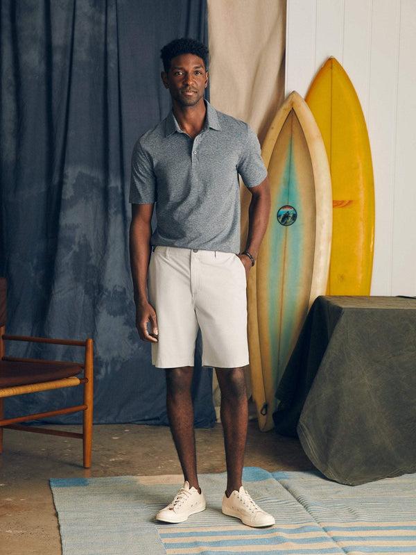 Faherty All Day™ Short 1.0 (9") - Stone Men's Bottoms