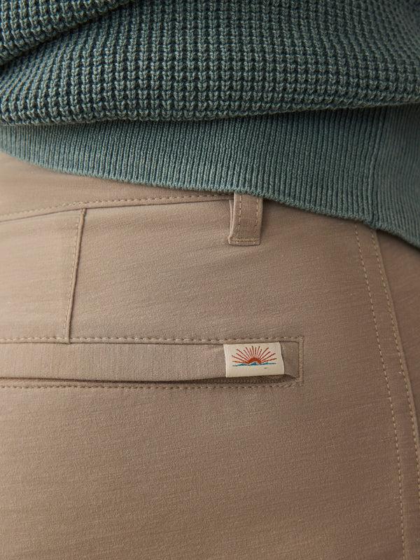 Faherty All Day™ Short 2.0 (7") - Khaki Men's Bottoms