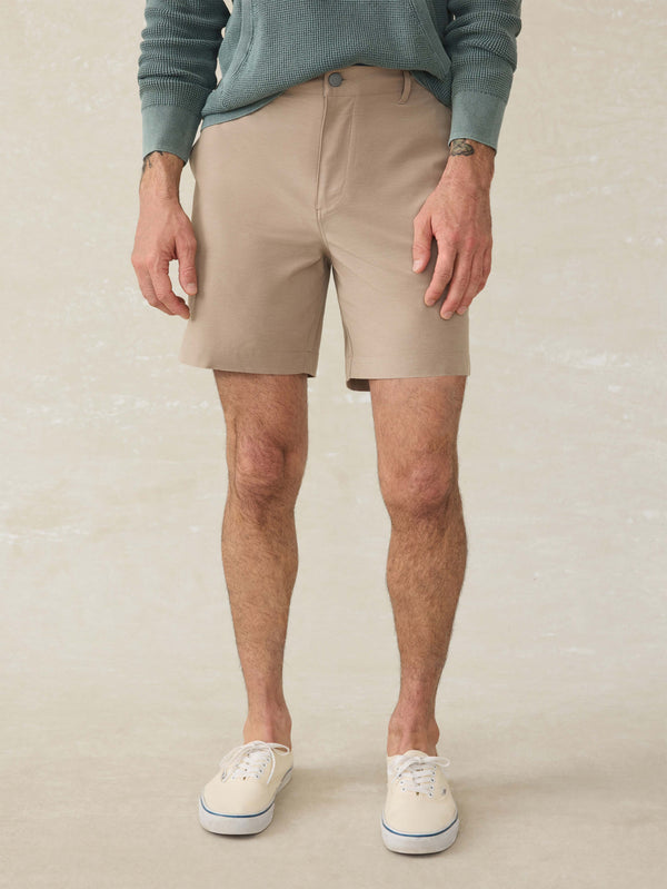 faherty All Day™ Short 2.0 (7") - Khaki Men's Bottoms