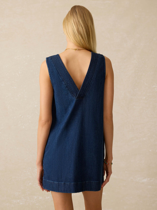 Faherty Azure Dress - Dusk Dive Wash Women's Dresses