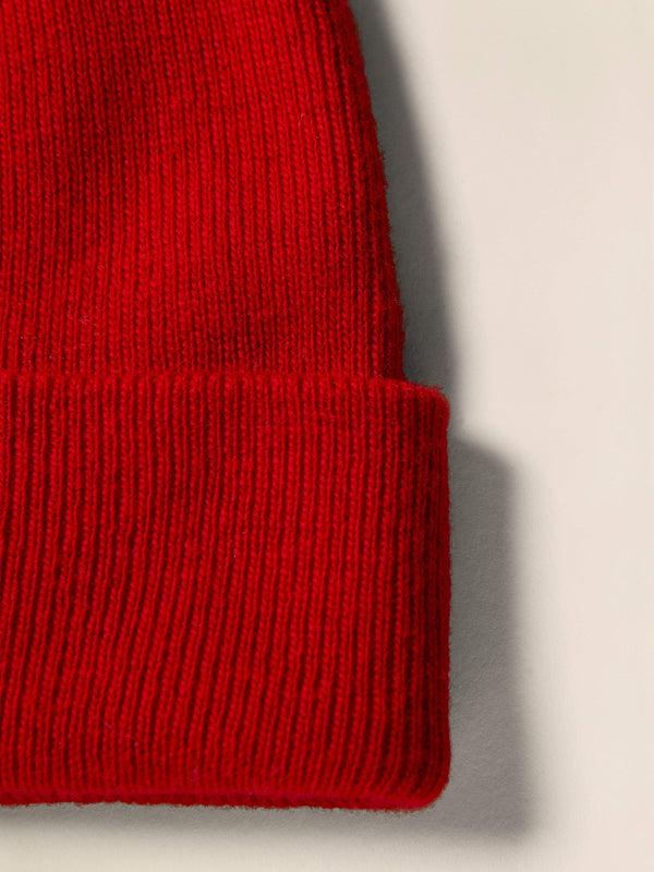 Faherty Faherty Logo Beanie - Red Men's Hats